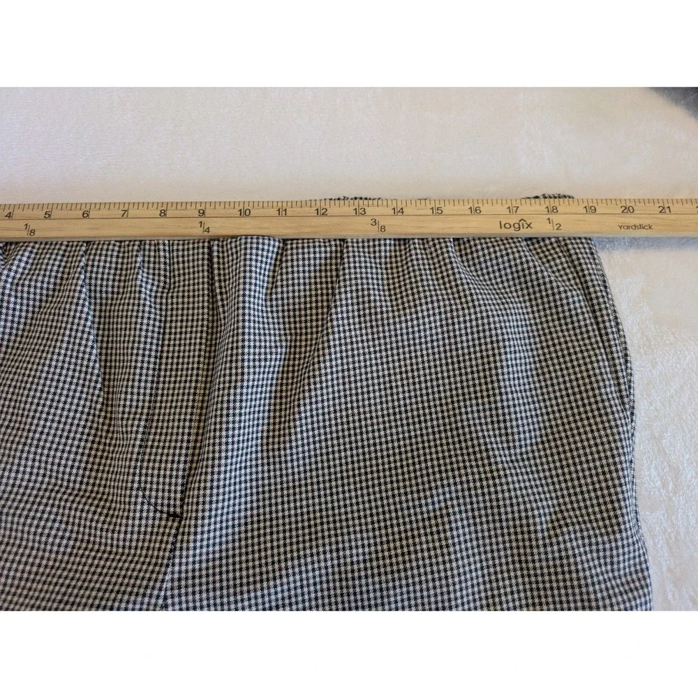 J Jill‎ Premium Bi Stretch Womens 18 Houndsooth Cropped Pants Careerwear Office